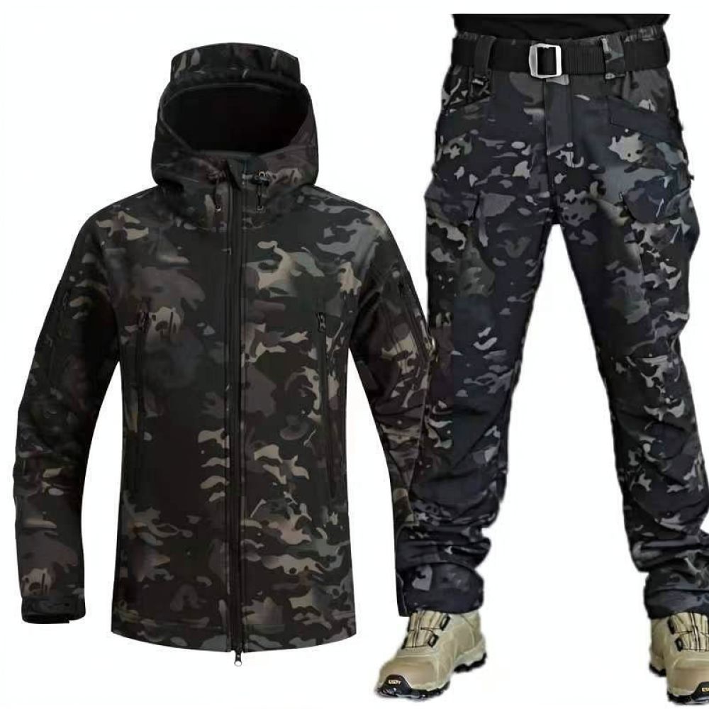 بدلة شتوية مموهة من نوع سوفت ش - مراجعة Outdoor Sport Winter Jacket وسعره