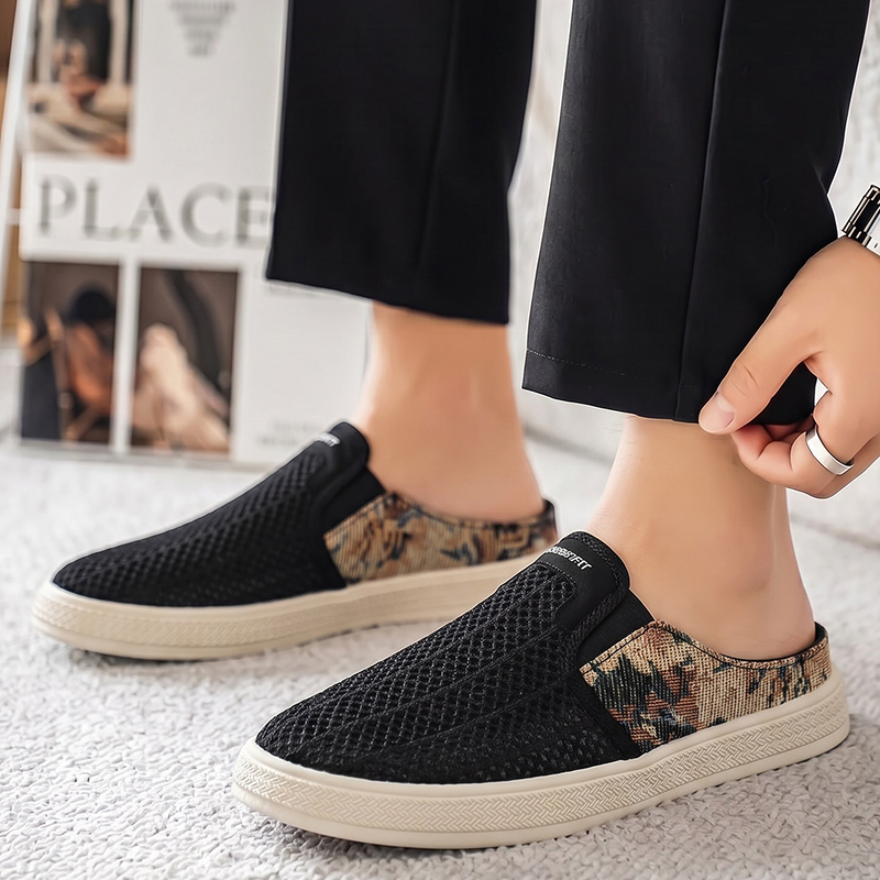 شباشب صيفية رجالية شبكية مثقبة - مراجعة Outdoor Sports Shoes وسعره