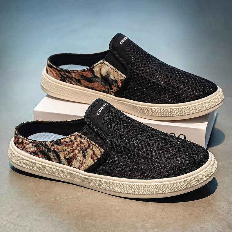 شباشب صيفية رجالية شبكية مثقبة - مراجعة Outdoor Sports Shoes وسعره