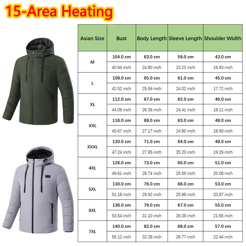 15 منطقة ساخنة الشتاء مقنعين س - مراجعة Outdoor Sport Winter Jacket وسعره