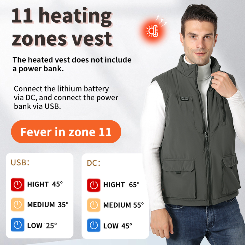 سترة ذكية مدفأة بـ 11 منطقة لل - مراجعة Outdoor Sport Winter Jacket وسعره