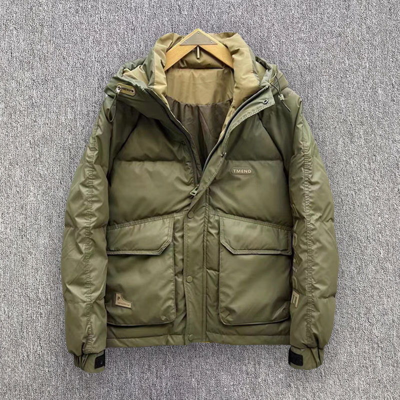 سترة رجالية بغطاء للرأس بطة ال - مراجعة Outdoor Sport Winter Jacket وسعره